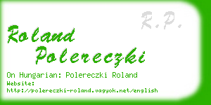 roland polereczki business card